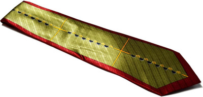 

Sakshi International Printed Men's Tie, Gold and red