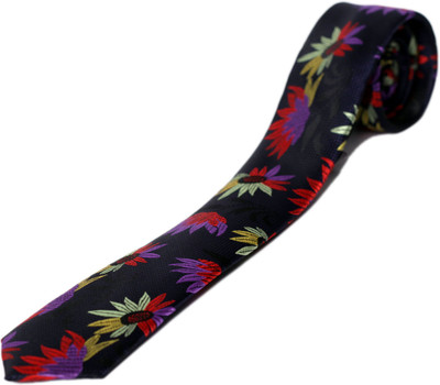 

Blacksmith Self Design Men's Tie, Purple