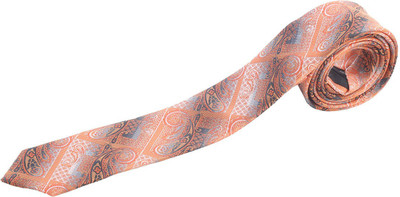 

Just Differ Floral Print Tie, Orange