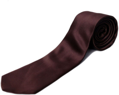 

Blacksmithh Solid Men's Tie, Brown