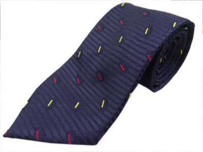 

Blacksmithh Navy Blue Directors Self Design Men's Tie