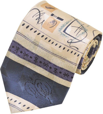 

Sakshi International Printed Tie, Grey