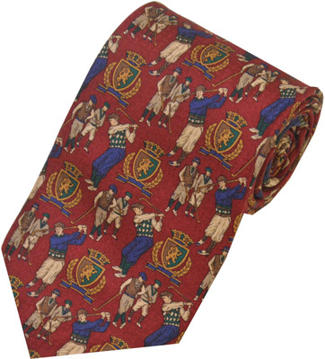 

Sakshi International Printed Tie, Purple & dark blue