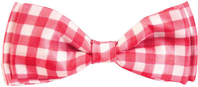 

Blacksmith Red Ginghamdesign Bow Checkered Men's Tie