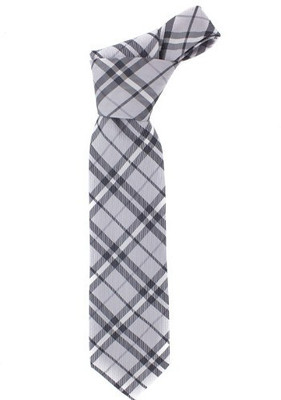 

Maesta Casonia Necktie Geometric Print Men's Tie, Silver
