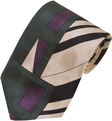 

Sakshi International Printed Tie, Black & white