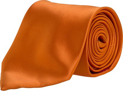 

Maesta Solid Color Necktie Solid Men's Tie, Orange