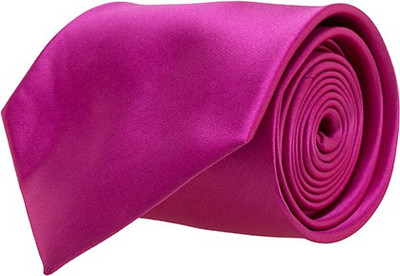 

Maesta Solid Color Necktie Solid Men's Tie, Pink