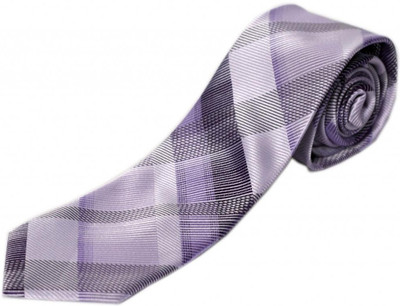 

Blacksmith Checkered Men's Tie, Purple