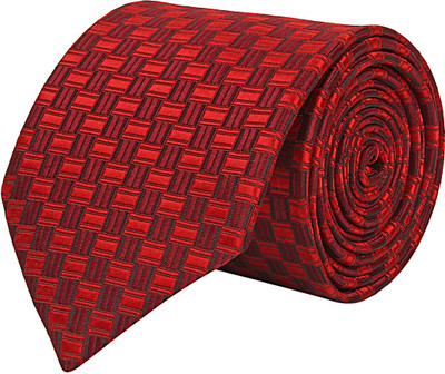 

CorpWed Stylish Make Embroidered Men's Tie, Red
