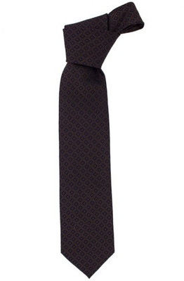 

Maesta MTIE123 Checkered Men's Tie, Brown