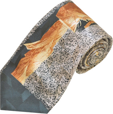 

Sakshi International Printed Tie, Dark green