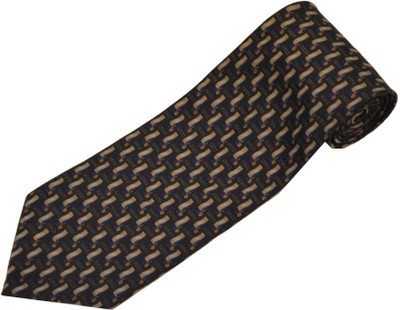 

Sakshi International Printed Men's Tie, Dark blue