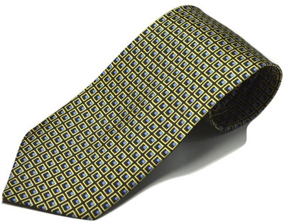 

Sakshi International Printed Men's Tie, Black and blue