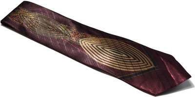 

Sakshi International Printed Men's Tie, Burgandy