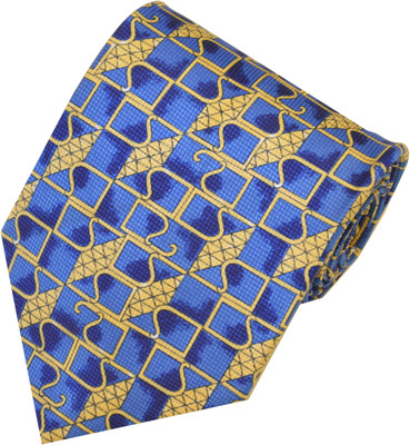 

Sakshi International Printed Men's Tie, Brown