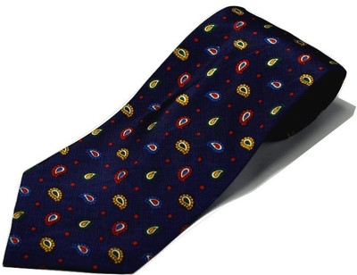

Sakshi International Printed Men's Tie, Blue