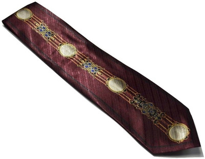 

Sakshi International Printed Men's Tie, Maroon