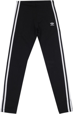 

ADIDAS Solid Girl's Black Tights, Black/white