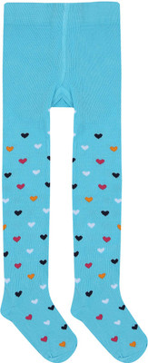 

Life by Shoppers Stop Printed Girls Light Blue Tights, Teal