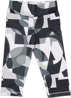 

ADIDAS Printed Girls White, Black, Grey Tights, Multco/black/msilve