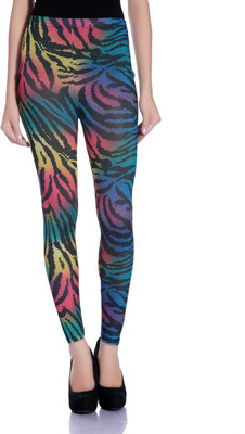 

Glam Quotient Printed Women's Blue Tights