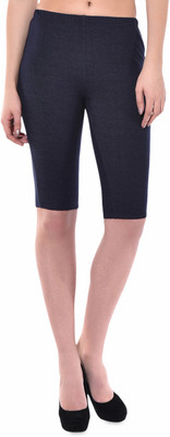 

Finesse Solid Women Dark Blue Tights, Indigo