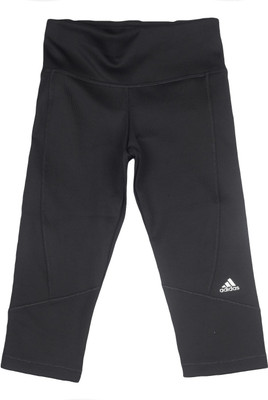 

ADIDAS Girl's Black Tights, Black/msilve