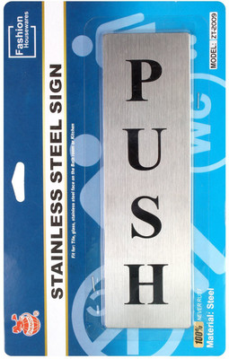 

Zhengtu Stainless Steel PUSH Metal Signage Board Sign(1)