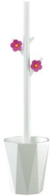 

White Gold Anya Toilet Brush with Holder(White)