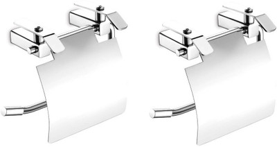 

Dazzle Stainless Steel Toilet Paper Holder(Lid Included)