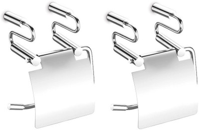

Dazzle Stainless Steel Toilet Paper Holder(Lid Included)