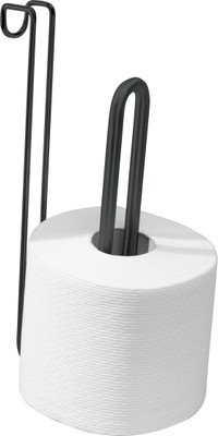 

Interdesign InterDesign Forma Over Tank Roll Reserve 2- Matte Black Steel Toilet Paper Holder
