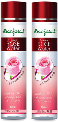 

Banjara's Rose Water 120ml Set Of 2 Packs(240 ml)