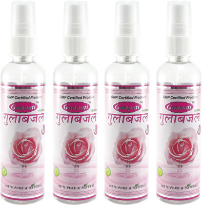 

Ganpati Herbal Rose Water Spray Set Of 4(100 ml)