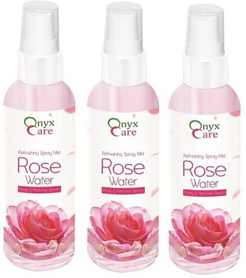 

Onyx Care Rose Water (Refreshing Spray Mist) (Pack of 3 pc 100 ml each)(300 ml)