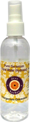 

Deve Herbes Natural Geranium Floral Water (Hydrosol) 100ml - Pelargonium Graveolens(100 ml)