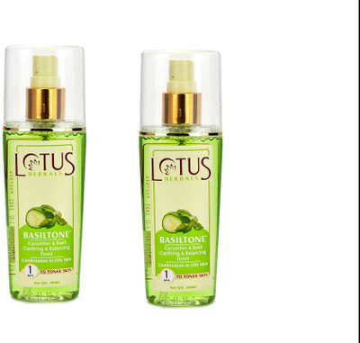 

Lotus Herbals Basiltone Cucumber & Basil Clarifying & Balancing Toner(200 ml)