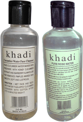 

Khadi Herbal Rose & Cucumber water - Twin Pack(420 ml)