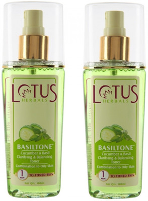 

Lotus Clarifying & Balancing Toner - Basiltone (Pack of 2)(200 ml)