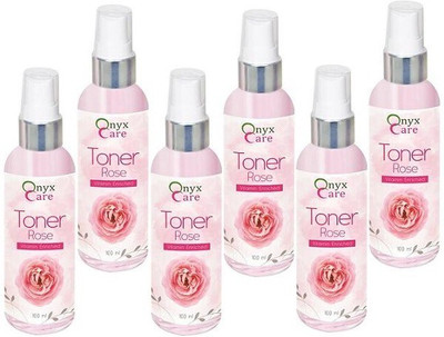 

Onyx Care Rose Toner (Vitamin Enriched) (Pack of 6 pc 100 ml each)(600 ml)