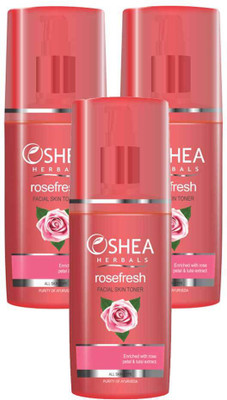 

Oshea Herbals Rose Fresh Facial Skin Toner 120 ml(Pack of 3)(360 ml)