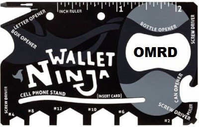 

OMRD Wallet Ninja Camping & Hiking Multi Tool Kit