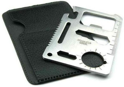 Cool Trends 11 in 1 Multi Tool Card (Set of 2 pc) Camping & Hiking Repair Kit