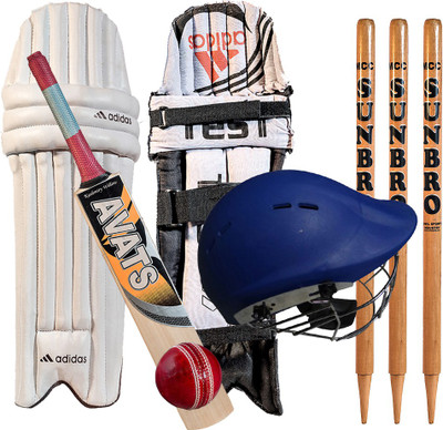 

Avats Set Of Bat Sanghara Helmet Pad BallStump Cricket Cricket Kit