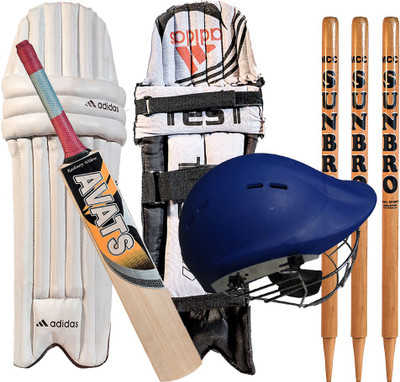 

Avats Set Of Sanghara Helmet Pad Bat Stump Cricket Cricket Kit