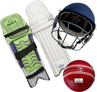 Avats Set Of Masoori Helmet Pad Ball Cricket Cricket Kit