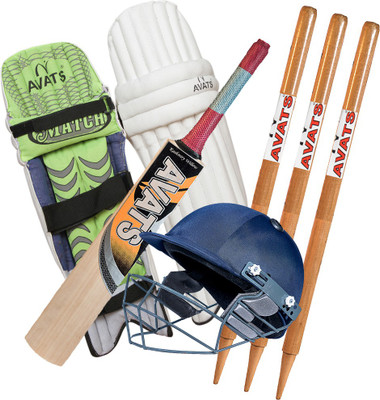 

Avats Set Of Helmet Pad Bat Stump Cricket Cricket Kit