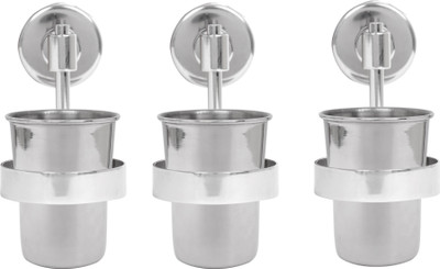 

S Decor SDTHFK305 Stainless Steel Toothbrush Holder(Silver, Wall Mount)