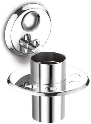 

dazzle Stainless Steel Toothbrush Holder(Steel, Wall Mount)